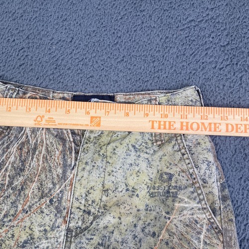 MOSSY OAK Brown/Green Cotton BRUSH CAMO CARGO PANTS Hunting Hike Kid YOUTH M (8) - Picture 5 of 8