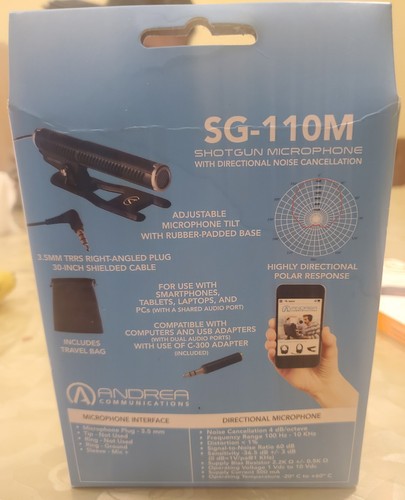 Brand New Andrea Shotgun Microphone SG-110M - 第 2/2 張圖片