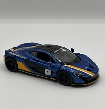 McLaren P1, Diecast Model Toy Car 5", Kinsmart, 4 Colors, 1:36 scale Blue Gold