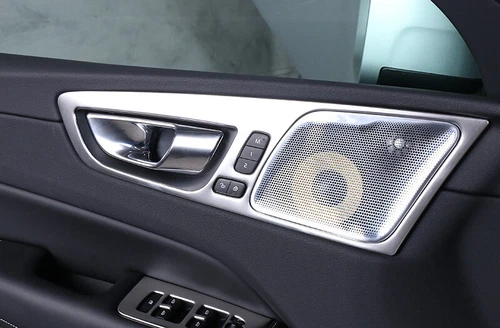 For Volvo XC60 2018-2021 Silver Titanium Inner Door Handle Bowl Cover Trim - Foto 5 di 10