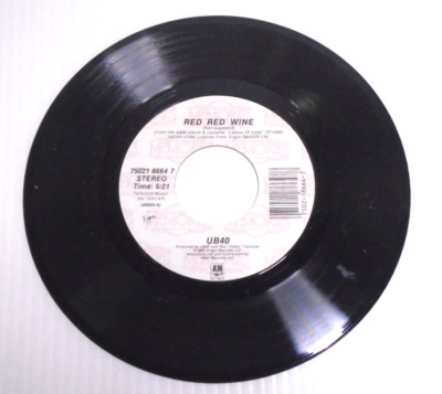 UB40 RED RED WINE / I GOT YOU BABE 7 INCH SINGLE A&M MEMORIES REISSUE REGGAE DUB