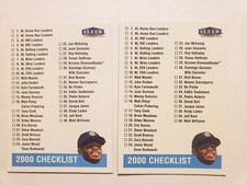 GLOSSY and BASE Griffey Jr '00 Fleer Tradition CL #49 Ken Griffey Jr 2 Card Lot