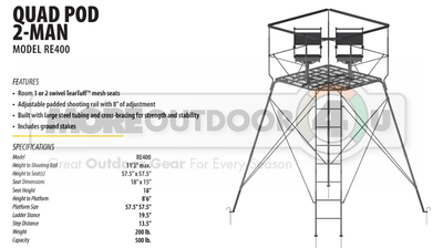 big dog quad pod deer stand