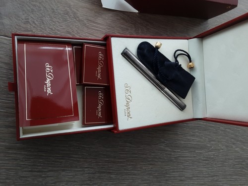 S.T. Dupont silver fountain pen in box - Picture 5 of 9