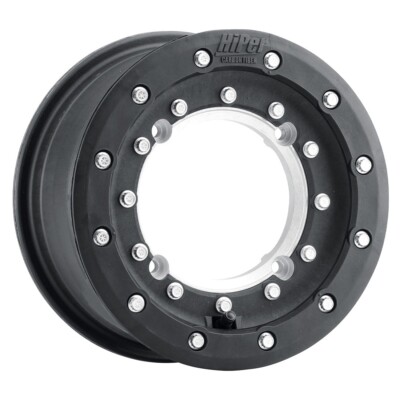 HiPer TECH 3 Front Black 10x5 4BS 4x144 Single Beadlock Wheel - 1050-HCFF-SBL-BK