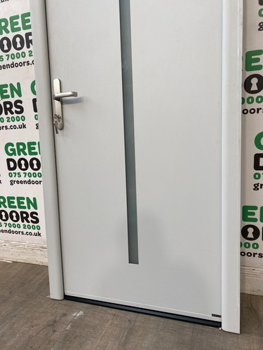 QUADRUPLE GLAZED FRONT DOOR ALUMINIUM GREY EXTERNAL METAL EXTERIOR NEW MODERN - Picture 8 of 24