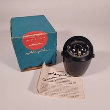 Vintage Airguide Jeweled Micro Friction Marine Compass- Chicago USA