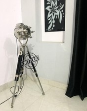 Vintage Nautical Design Spot-Light Floor Tripod Lamp Sea Searchlight Home Decor.
