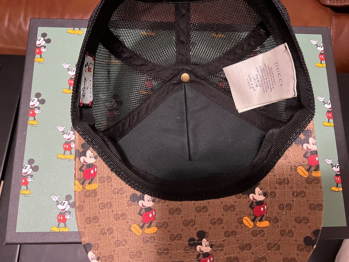 GUCCI Disney Mickey Collaboration Mouse Cap Baseball Hat GUCCI Disney Mickey Collaboration Mouse Cap Baseball Hat