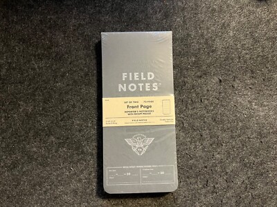 Field Notes Front Page Reporter's Notebook, Set of 2 Ruled   FN-30 (New Sealed)