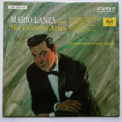 Mario Lanza - Mario Lanza Sings His Favorite Arias LP Vinyl Schal