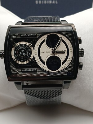 FK814 New Multi-Functional Men'S Watch Square Large Dial Trendy Fashion Digital 