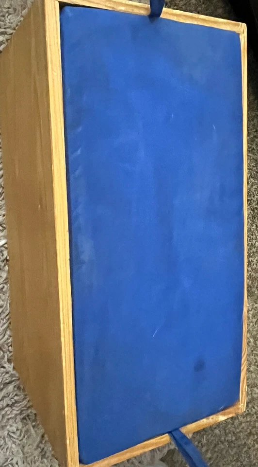 Big And Small Wooden Alphabet Blocks Wood Case Good for Ages 19 Months Plus - Image 3 of 4