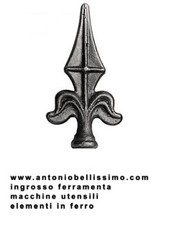 lancia in ferro battuto forgiato puntali spuntoni lance punte per cancelli di
