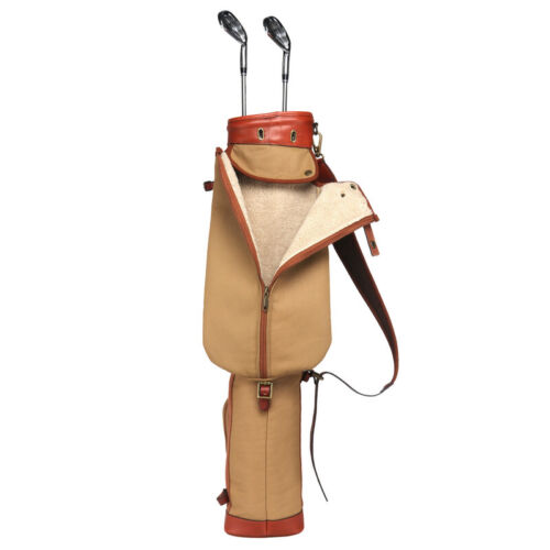 TOURBON 3-ways Canvas Golf Clubs Bag Umbrella Holder Foldable Carrying Case - Picture 9 of 15