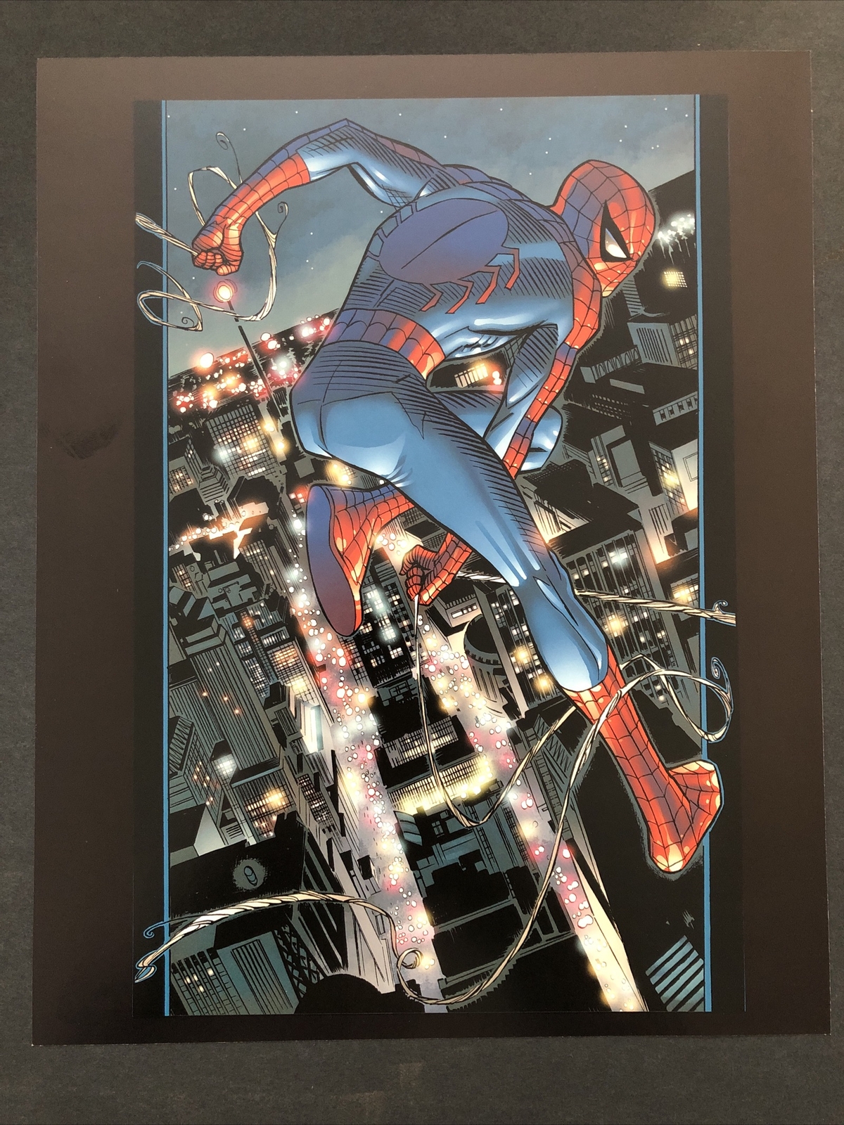 Stunning Spectacular Spider-Man Marvel Comic Poster 9x11.5 by Ron Garney