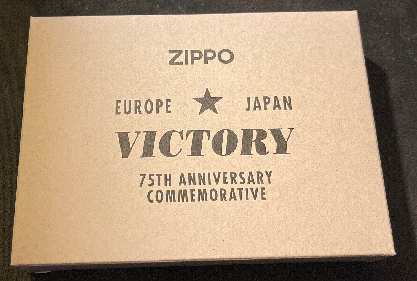 Zippo Europe Japan Victory 75th Anniversary Commemorative Collectable Lighter