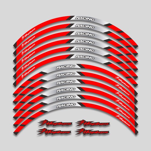 Rim Stripes Wheel Decals Tape Stickers For Suzuki Hayabusa GSX1300R 1999-2023 - Picture 41 of 48