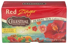 Celestial Seasonings Herbal Tea Caffeine Free Red Zinger 20 Tea Bags