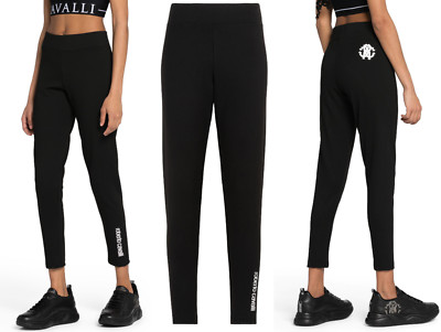 ROBERTO CAVALLI FIRENZE LOGO LEGGINGS JEGGINGS GUMMIBAND PANTS JOGGING HOSE M