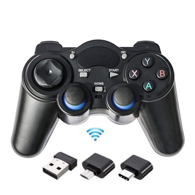 2.4G Wireless Singles Gamepad For PC / PS3 / PC360 / Android TV Phones, Configur