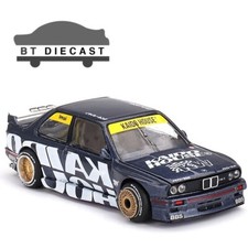 MINI GT x KAIDO HOUSE BMW M3 E30 KAIDO WORKS V1 1/64 DIECAST DARK BLUE KHMG154