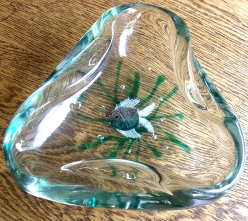 MCM -Barnini Murano Art Glass Aquarium Bowl with Fish