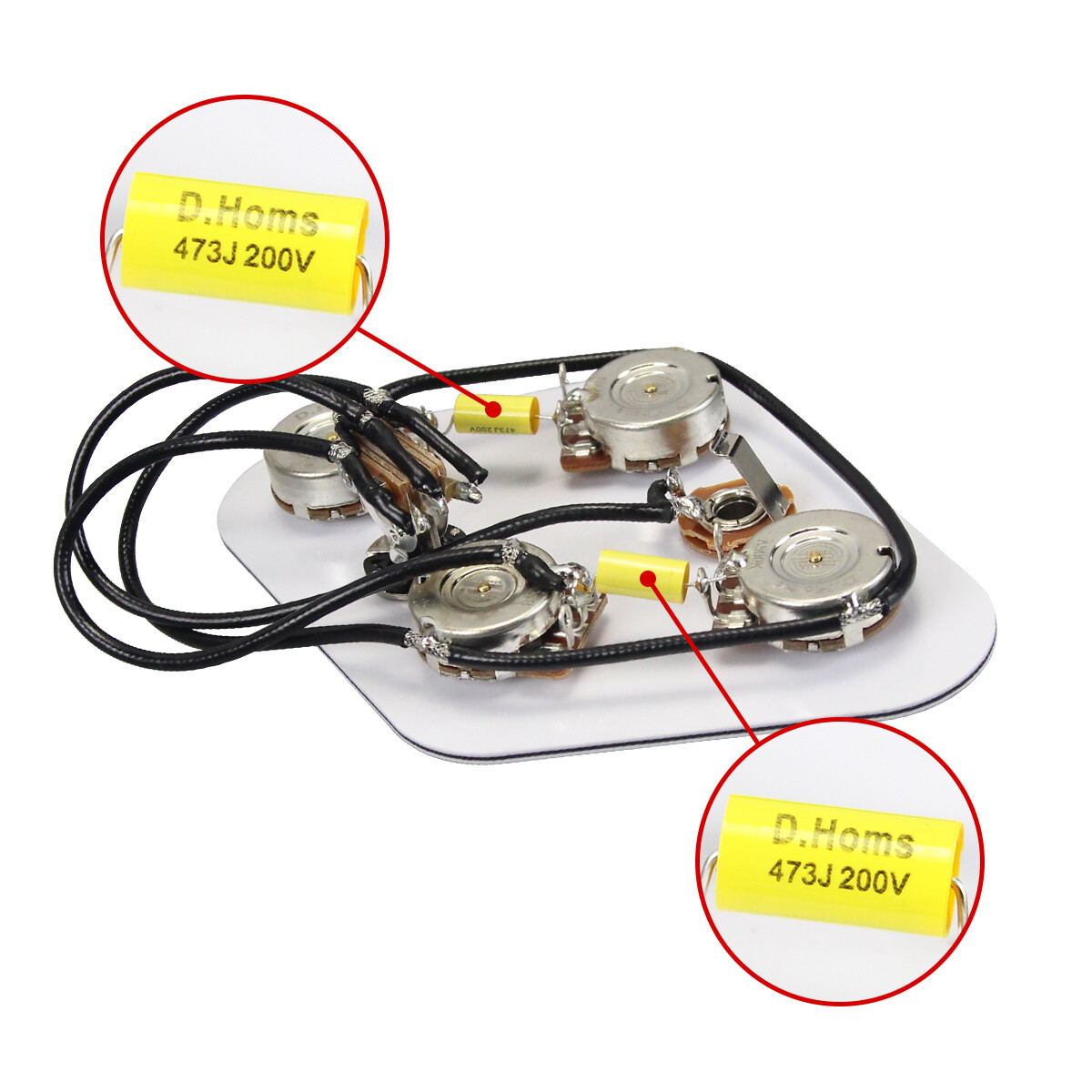 Kit Cablaggio Chitarra FLEOR Kit Cablaggio Preassemblato Per - Foto 8