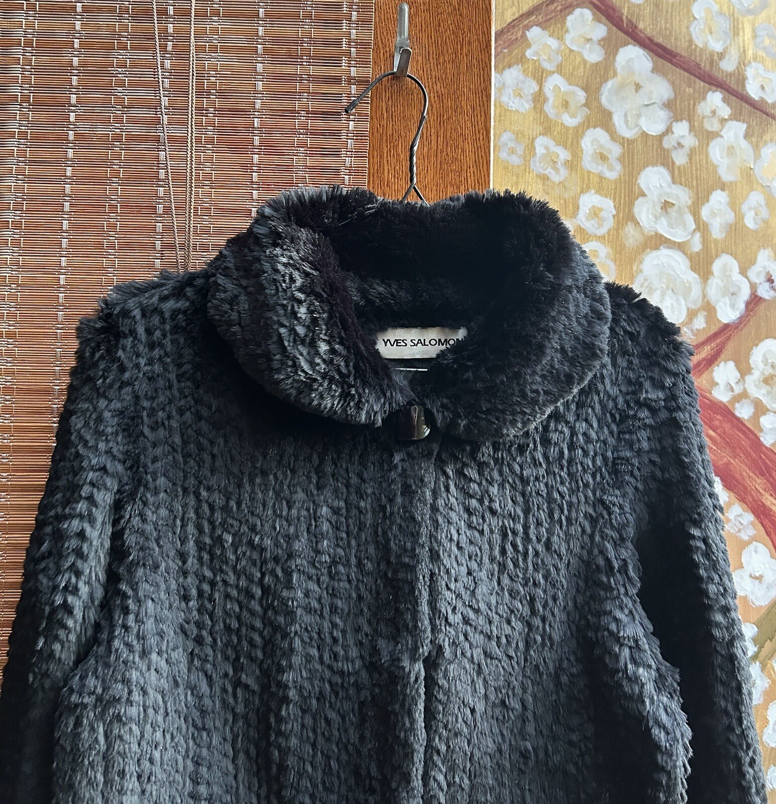 Giacca in pelliccia di coniglio Yves Salomon taglia 44