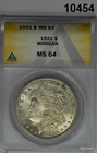 1921 MORGAN SILVER DOLLAR ANACS CERTIFIED MS64 #10454