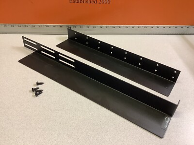 1 Space 1U - Adjustable Depth Audio/Network 4-Post Rack Mount Server Shelf Rails