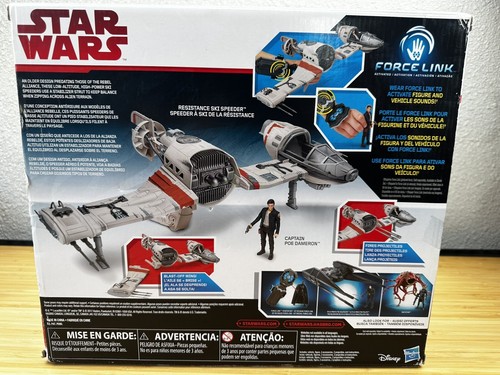 Star Wars 2017 Force Link Resistance Ski Speeder with Captain Poe Dameron New! - Picture 3 of 6
