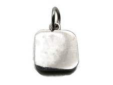 WW Weight Watchers Logo Necklace Charm Silver Tone