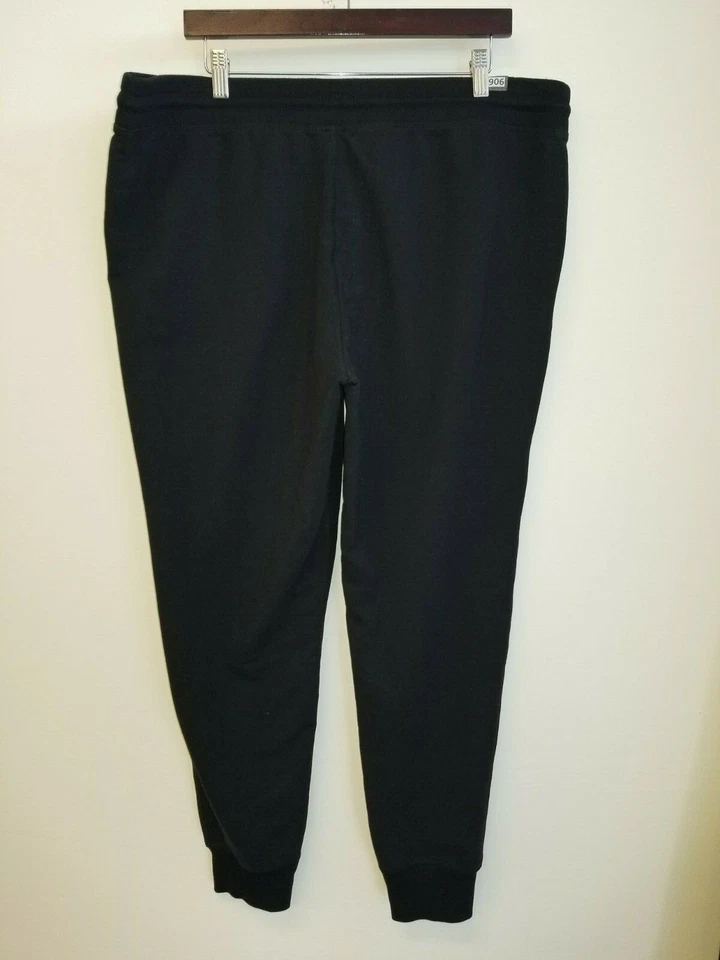 Pantalones deportivos NEW BALANCE negros con cordón bolsillo lateral elásticos a medida XL Foto 2 de 4