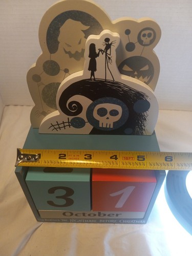 Disney The Nightmare Before Christmas Wooden Block Calendar NEW Other - 第 12/12 張圖片