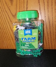 101 Pieces Farm Animals Farm Yard Playset Style Miniatures Horse Chicken Sheep