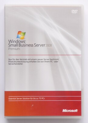 MS Windows SBS Small Business Server 2008 Premium mit 5 CAL - SQL 2008/2005