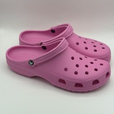 Crocs Pink Unisex Adult Classic Slip On Sandals Ultra Light Water-Friendly Clogs