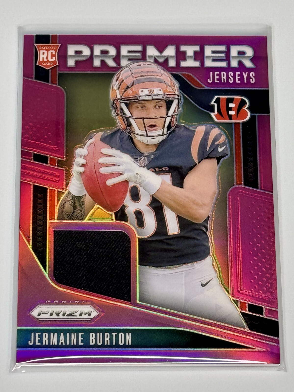 2024 Panini Prizm - Premier Jerseys Jermaine Burton Prizm (MEM, RC)