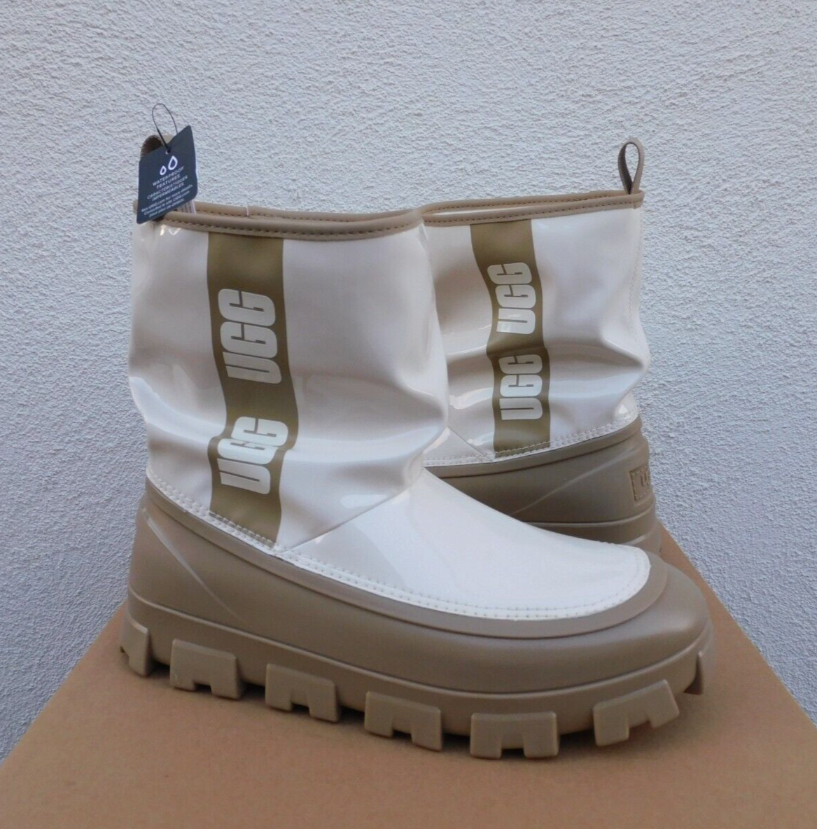 UGG MUSTARD SEED CLASSIC BRELLAH MINI WATERPROOF RAIN BOOTS