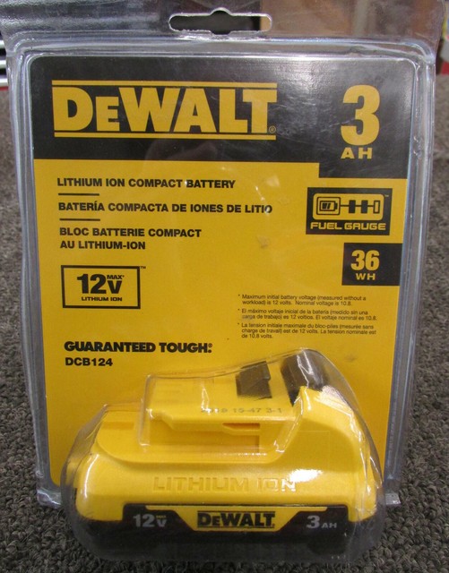 Аккумулятор dewalt dcb124