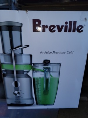 Breville Juice Fountain Cold Centrifugal Juicer - Silver (BJE430SILUSC) - New