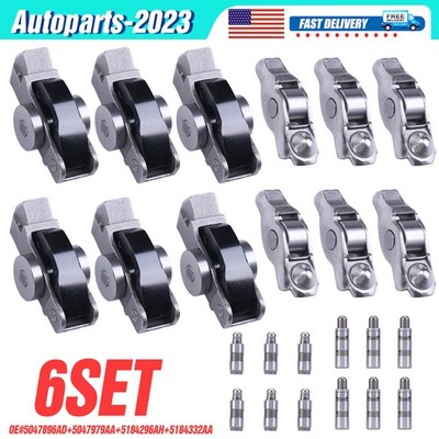 6Set Intake & Exhaust Lifters Rocker Arms For Jeep Chrysler Dodge Ram 3.6L 16-24