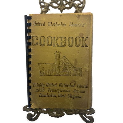 Vintage 1977 United Methodist Women's Cookbook Trinity UMC WV Spiral PB Recipes