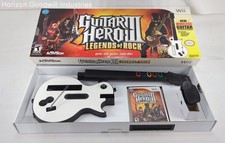 CIB Guitar Hero III Legends of Rock Controller & Game for Nintendo Wii(Untested)