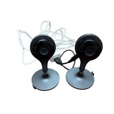 Google Nest Cam Indoor Security Camera OS Black A0005 1st Gen Set of 2 Bundle