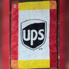 VTG. UNITED PARCEL SERVICE UPS GOLF HAND-FACE TOWEL ( 23"X15") U.S.A. Vintage