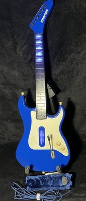 CUSTOM MODDED GUITAR HERO KRAMER(blue&gold)