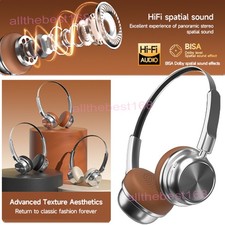 Wireless Headphones Bluetooth Noise Cancelling Stereo Earphones Over Ear Headset