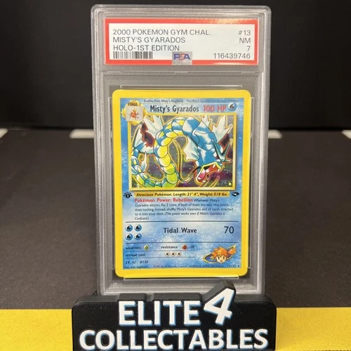 Misty's Gyarados 13/132 Holo 1st Edition - PSA 7 (Gym Challenge)